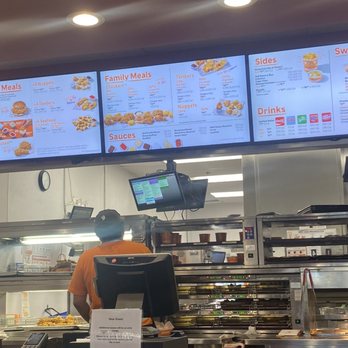Popeyes Louisiana Kitchen - Menu and counter area inside - Fast Food Near Me - Temecula, California Popeyes Louisiana Kitchen - Menu and counter area inside - Fast Food Near Me - Temecula, California