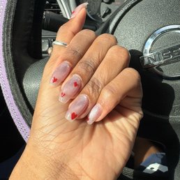 Gel overlay with cat eye and design