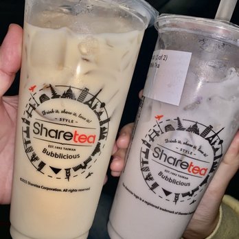 Sharetea - Classic Green Milk Tea and Taro Pearl Milk Tea - Coffee & Tea Near Me - Chino Hills, California Sharetea - Classic Green Milk Tea and Taro Pearl Milk Tea - Coffee & Tea Near Me - Chino Hills, California