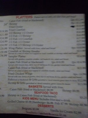 Menu photo 3 Big Easy Bar and Grill Austin, TX