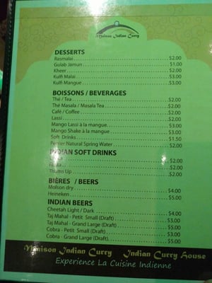 Menu photo 4 Maison Indian Curry Montreal, QC Menu photo 4 Maison Indian Curry Montreal, QC