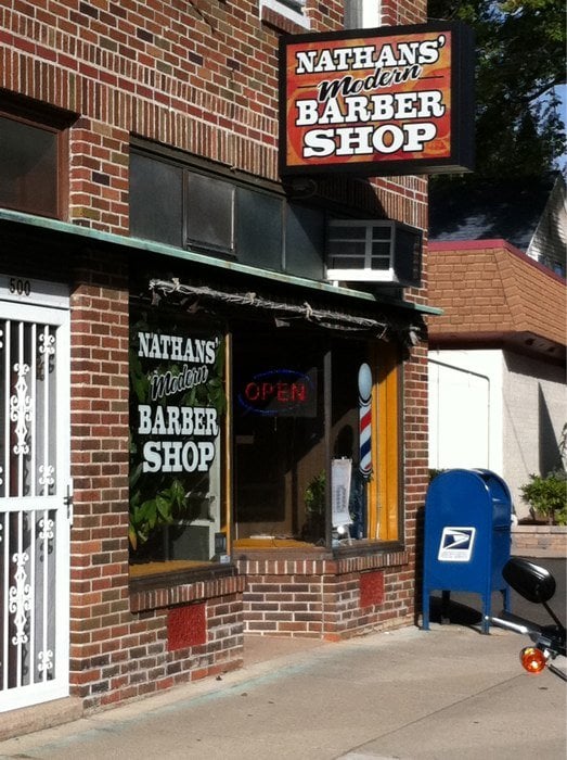 Nathan's Modern Barbershop Logo
