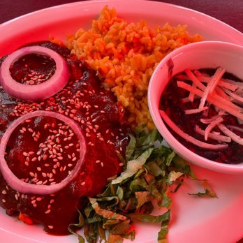 Fiesta Oaxaca - Mole Oaxaca platter - Mexican Near Me - Santa Fe, New Mexico
