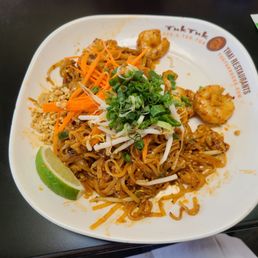 Pad thai. Thai hot, not spicy. Asked to get skrimp instead of shitken.. they charge extra $3.50.  Wtf?
