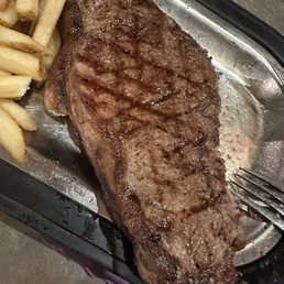 The steak