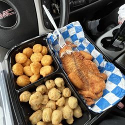 N Seine Seafood Market - Excellent fried catfish with sides.