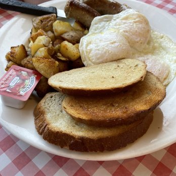 Scrambles Restaurant - Farmers sausage eggs - Breakfast & Brunch Near Me - Ajax, Ontario