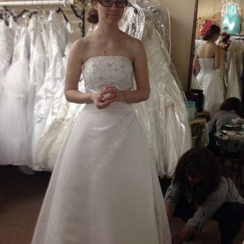 Kuki's Bridal - My wedding dress, she had already altered before the added skirt. - Bridal Near Me - Lancaster, California