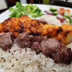 Best Kabob and Gyro - Lamb and Chicken Kabob Platter