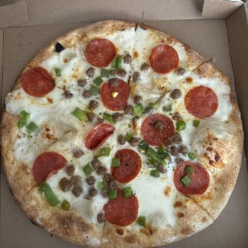 MOD Pizza - Create your own. Pepperoni, beef, bell pepper, white sauce and garlic rub - Pizza Near Me - Katy, Texas MOD Pizza - Create your own. Pepperoni, beef, bell pepper, white sauce and garlic rub - Pizza Near Me - Katy, Texas