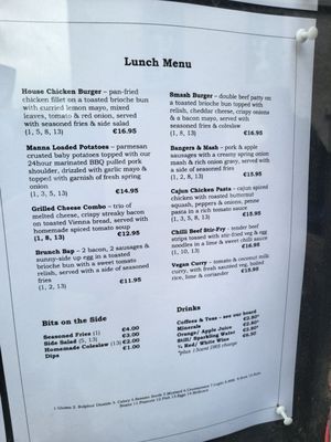 Menu photo 4 Manna Killarney, KY