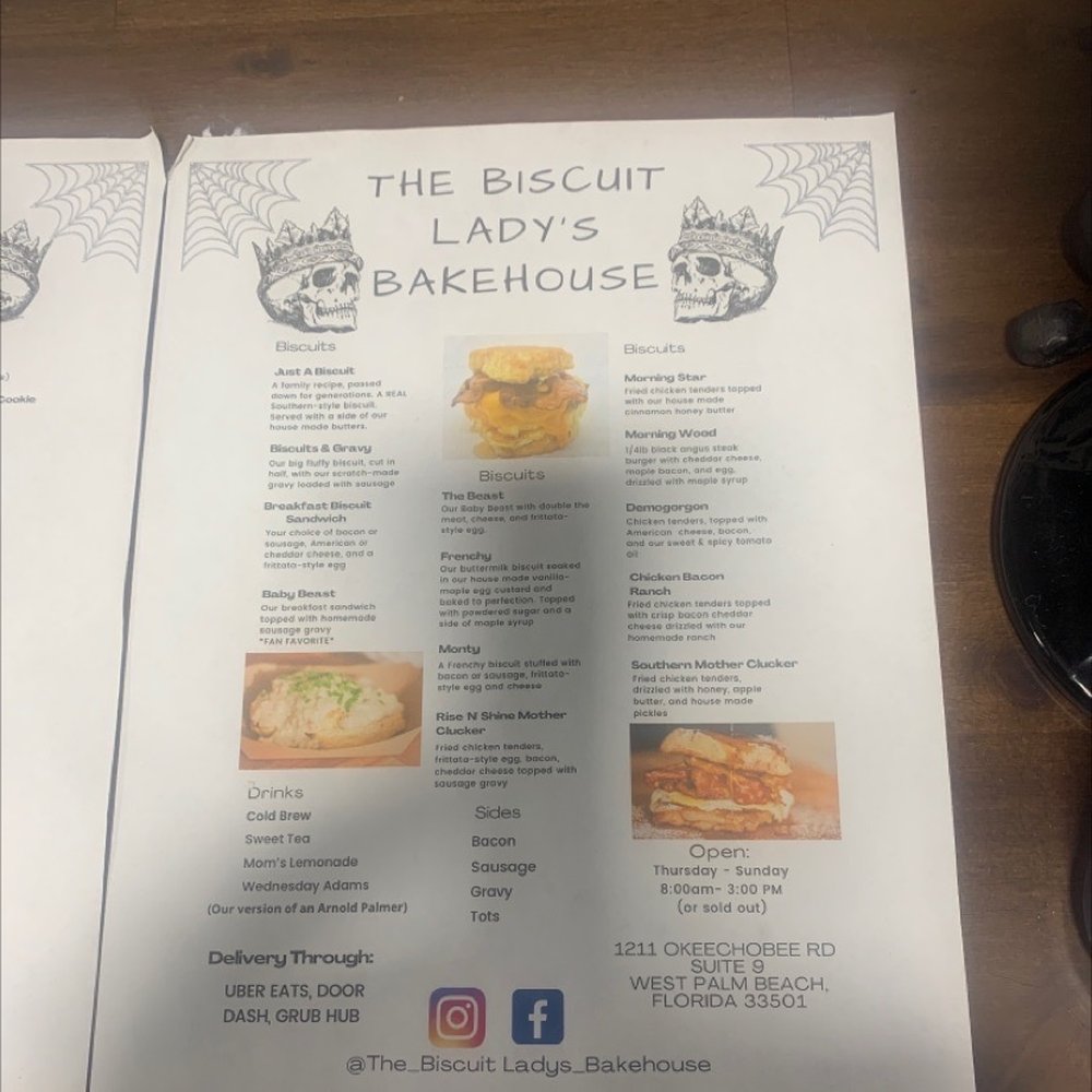The Biscuit Lady’s Bakehouse - Menu - Breakfast & Brunch Near Me - West Palm Beach, Florida The Biscuit Lady’s Bakehouse - Menu - Breakfast & Brunch Near Me - West Palm Beach, Florida