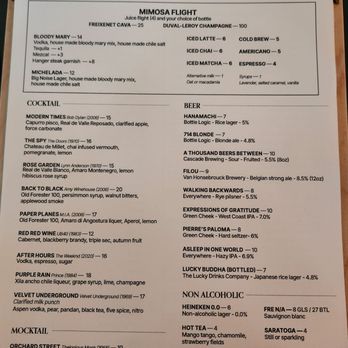 Sonder - Menu - Brunch Drinks - December 2025 - Tapas/Small Plates Near Me - Santa Ana, California Sonder - Menu - Brunch Drinks - December 2025 - Tapas/Small Plates Near Me - Santa Ana, California