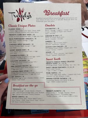 Menu photo 8 Trendy's Redding, CA