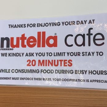 Nutella Cafe - Sign - Desserts Near Me - Chicago, Illinois