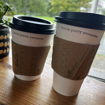 Purpose Coffee - small & medium latte - Coffee & Tea Near Me - Cazenovia, New York