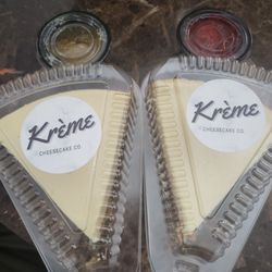 Krème - Plain Cheesecakes without the toppings