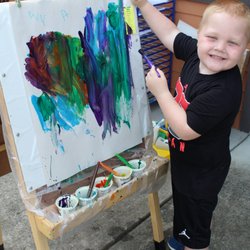 Covenant Kids Christian Preschool - Painting!