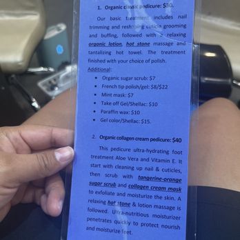 Organic Nails and Spa - Price list - Nail Salons Near Me - Turlock, California