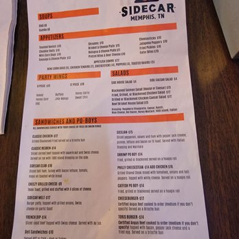 Side Car Cafe - Menu - American Near Me - Memphis, Tennessee