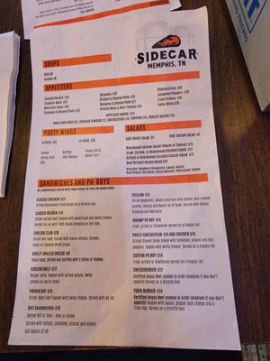 Menu photo 4 Side Car Cafe Memphis, TN