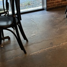 Dirty floor.