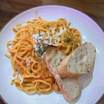 Enchant - Kimchi pasta (IG&TT: @takeonefortheroad) - Asian Fusion Near Me - Los Angeles, California