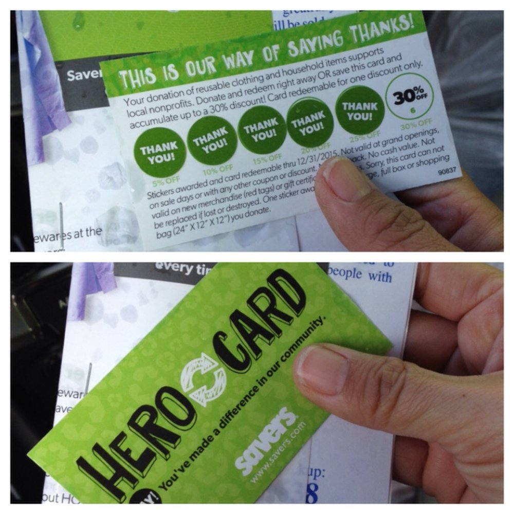 Savers - They now offer Discount Hero Card instead of 20% off flyer - Thrift Stores Near Me - Lomita, California