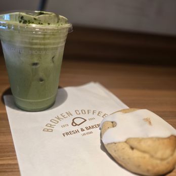 Broken Coffee - Spring Mountain - Broken Cream Matcha Latte and Earl Grey Lemon Cookie - Coffee & Tea Near Me - Las Vegas, Nevada Broken Coffee - Spring Mountain - Broken Cream Matcha Latte and Earl Grey Lemon Cookie - Coffee & Tea Near Me - Las Vegas, Nevada