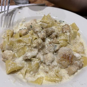 Maccheroni Republic - This Cacio Pollo Pappardelle was creamy with every bite I took. My boyfriend chose a great option! - Italian Near Me - Los Angeles, California