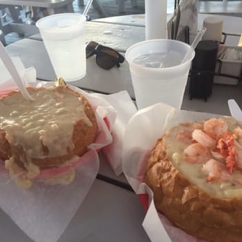 Gilbert's Chowder House - Gilbert's chowdah in bread bowls - Seafood Near Me - Portland, Maine