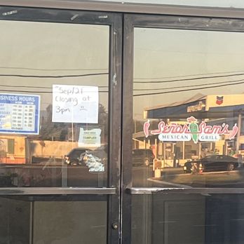 Señor Sam's Mexican Grill - All locations are closing down due to this type of service, tried to go in Medford but they were out of cheese - Mexican Near Me - White City, Oregon Señor Sam's Mexican Grill - All locations are closing down due to this type of service, tried to go in Medford but they were out of cheese - Mexican Near Me - White City, Oregon