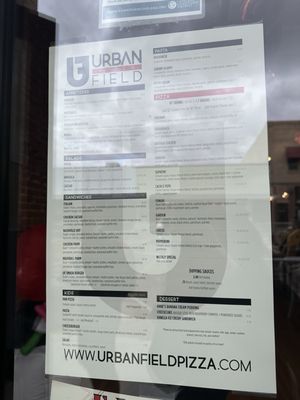 Menu photo 2 Urban Field Pizza Loveland, CO Menu photo 2 Urban Field Pizza Loveland, CO