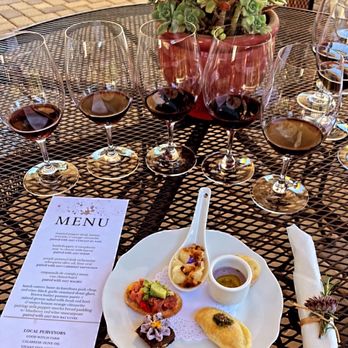 Le Cuvier Winery - Wine and appetizer pairing - Wineries Near Me - Paso Robles, California