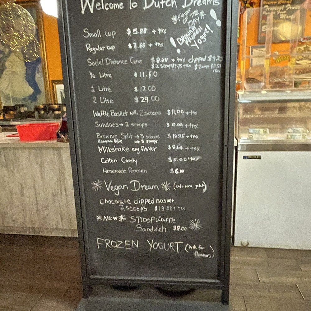Dutch Dreams - Menu - Ice Cream & Frozen Yogurt Near Me - Toronto, Ontario Dutch Dreams - Menu - Ice Cream & Frozen Yogurt Near Me - Toronto, Ontario