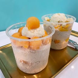 Melon & Mango Cheesecake Melon & Mango Cheesecake
