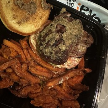 Eureka! - 28 Day Dry-Aged Bone Marrow w sweet potato fries. greasy, soggy, taste like old oil, threw it away - Burgers Near Me - Claremont, California Eureka! - 28 Day Dry-Aged Bone Marrow w sweet potato fries. greasy, soggy, taste like old oil, threw it away - Burgers Near Me - Claremont, California
