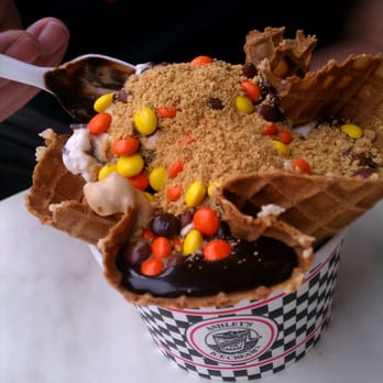 Ashley's Ice Cream - waffle cone sundae - Ice Cream & Frozen Yogurt Near Me - Branford, Connecticut Ashley's Ice Cream - waffle cone sundae - Ice Cream & Frozen Yogurt Near Me - Branford, Connecticut