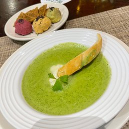 Three Humus For Two and Cream of Cilantro Soup Three Humus For Two and Cream of Cilantro Soup