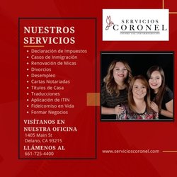Servicios Coronel - List of services
