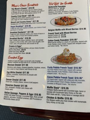 Menu photo 4 Maxie's Las Vegas, NV