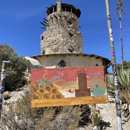Exterior outside entrance of Desert View Tower - Jacumba Hot Springs, California Exterior outside entrance of Desert View Tower - Jacumba Hot Springs, California