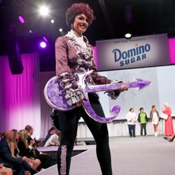 Vanessa's Cake Designs - CakeFair, FL - Prince guitar made with sugar