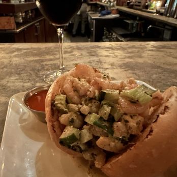 Bouligny Tavern - Shrimp Roll - Wine Bars Near Me - New Orleans, Louisiana