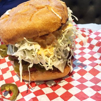 Katsu Burger - Godzilla attack. They don't mess around with jalapeños. - Japanese Near Me - Seattle, Washington Katsu Burger - Godzilla attack. They don't mess around with jalapeños. - Japanese Near Me - Seattle, Washington