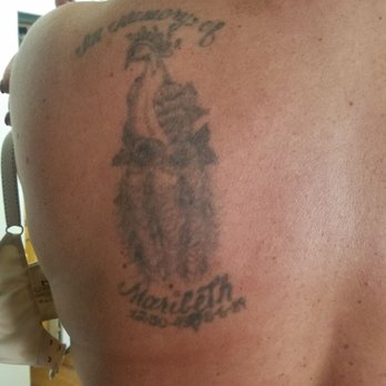 Electric Moon Tattoo - before cover up - Tattoo Near Me - Sacramento, California
