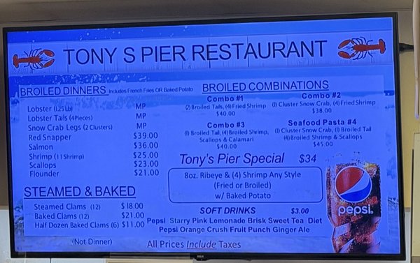 Menu photo 3 Tony's Pier Bronx, NY