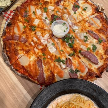 La Casa Mia - Mentaiko pasta + pizza + garlic bread - Italian Near Me - Milpitas, California La Casa Mia - Mentaiko pasta + pizza + garlic bread - Italian Near Me - Milpitas, California