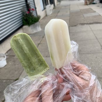 Ice Cave - Mochi matcha green tea and kiwi honey lime Popsicles - Desserts Near Me - Philadelphia, Pennsylvania