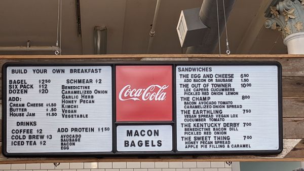 Menu photo 2 Macon Bagels Macon, GA Menu photo 2 Macon Bagels Macon, GA